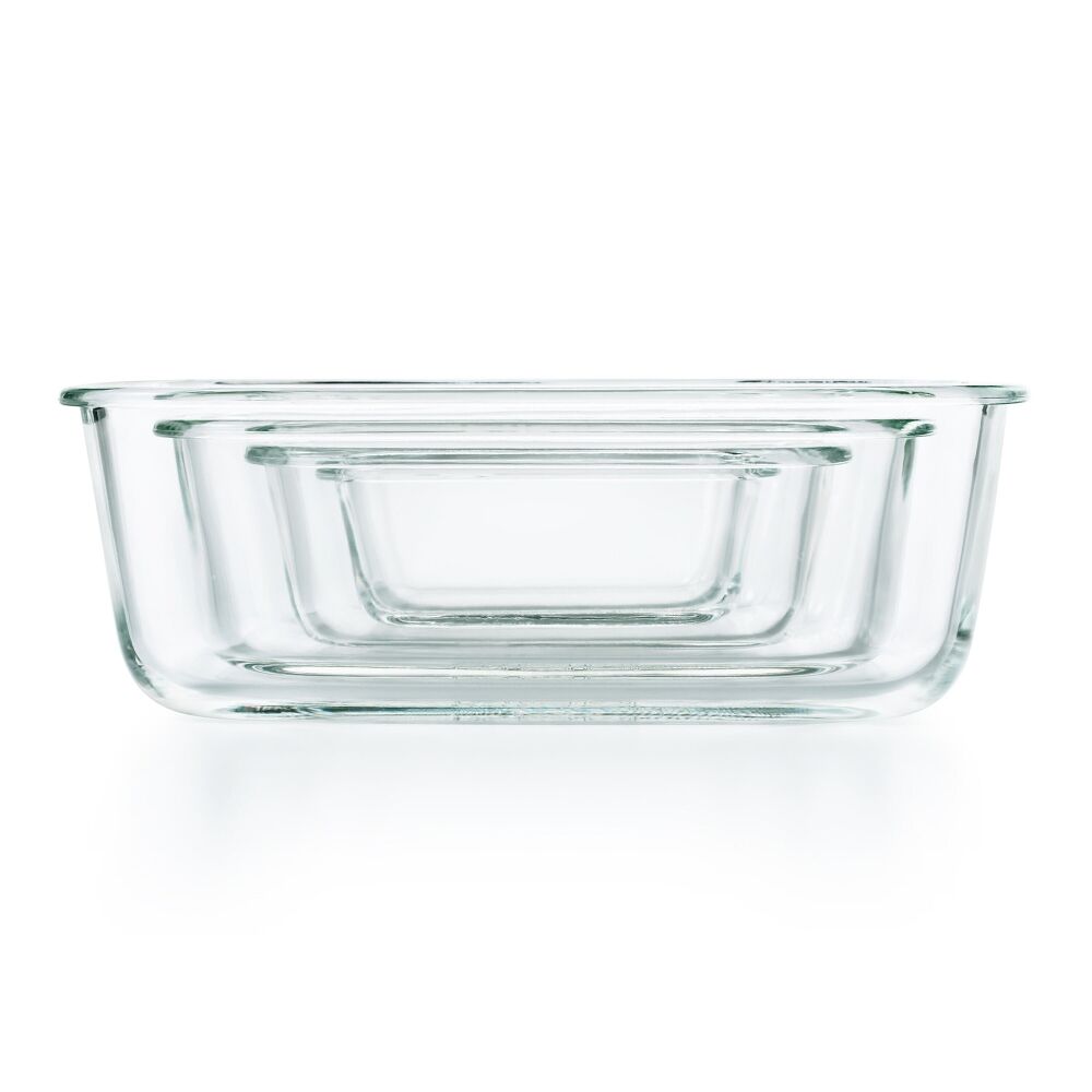 Smart Seal 3.5 Cup Glass Rectangle Container - Teal S2
