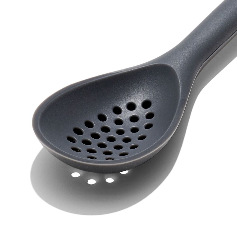OXO Good Grips Silicone Slotted Spoon - Peppercorn P3