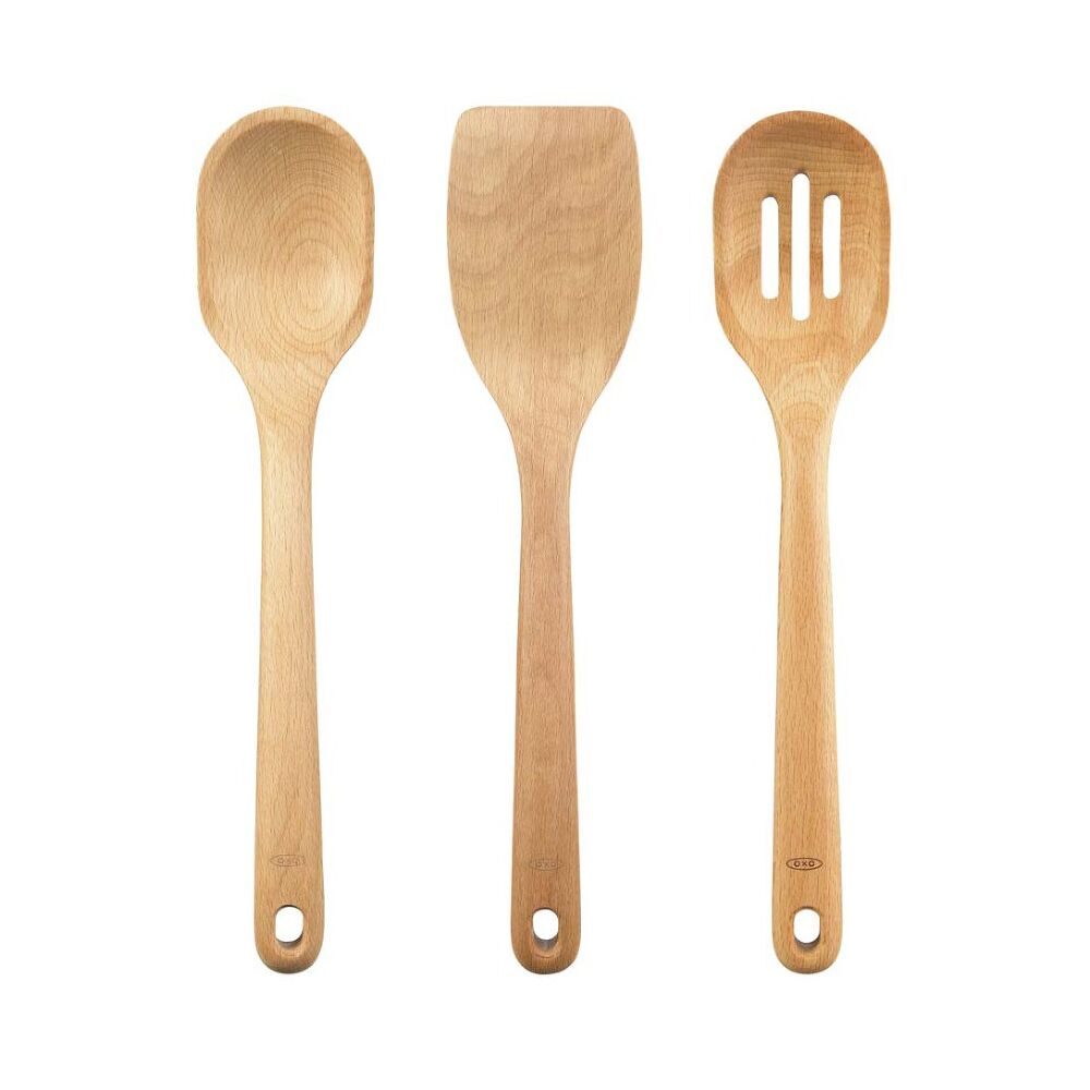 3 Piece Wooden Utensil Set V0