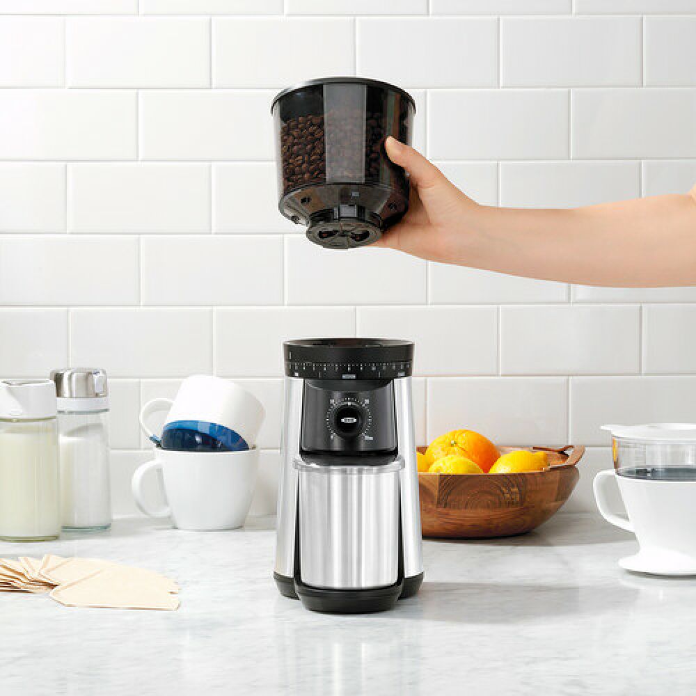 Replacement Hopper with Lid for Conical Burr Coffee Grinder D0