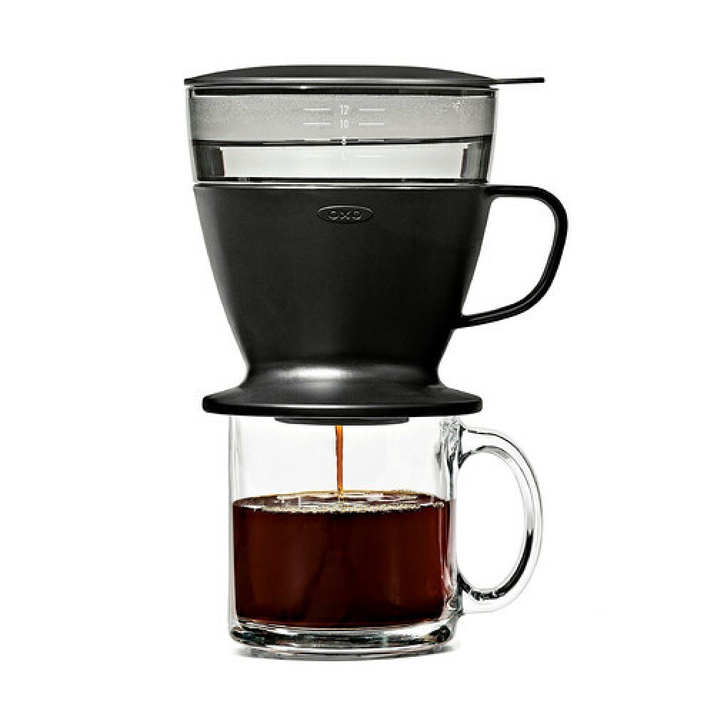 Pour Over Coffee Maker with Water Tank - Matte Black A8
