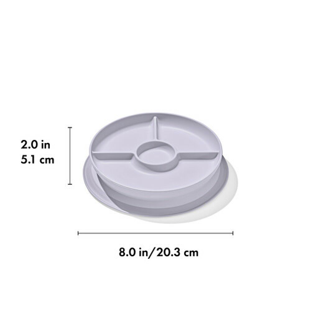 Stick & Stay Suction Divided Plate X0