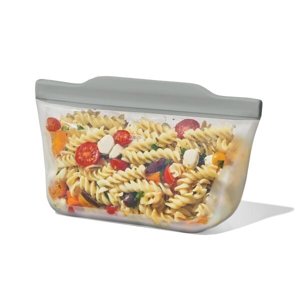 Silicone Reusable Bag Stand-Up Quart (32 oz) - Fog D0
