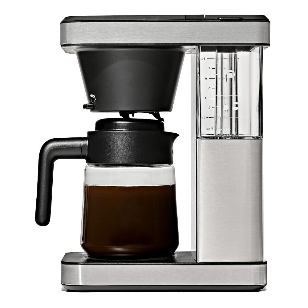 8-Cup Coffee Maker with Podless Single-Serve Function and Glass Carafe O7