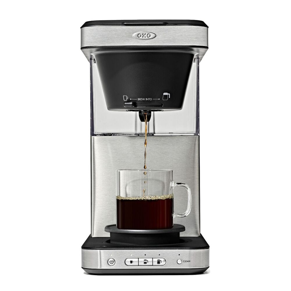 8-Cup Coffee Maker with Podless Single-Serve Function and Glass Carafe O7