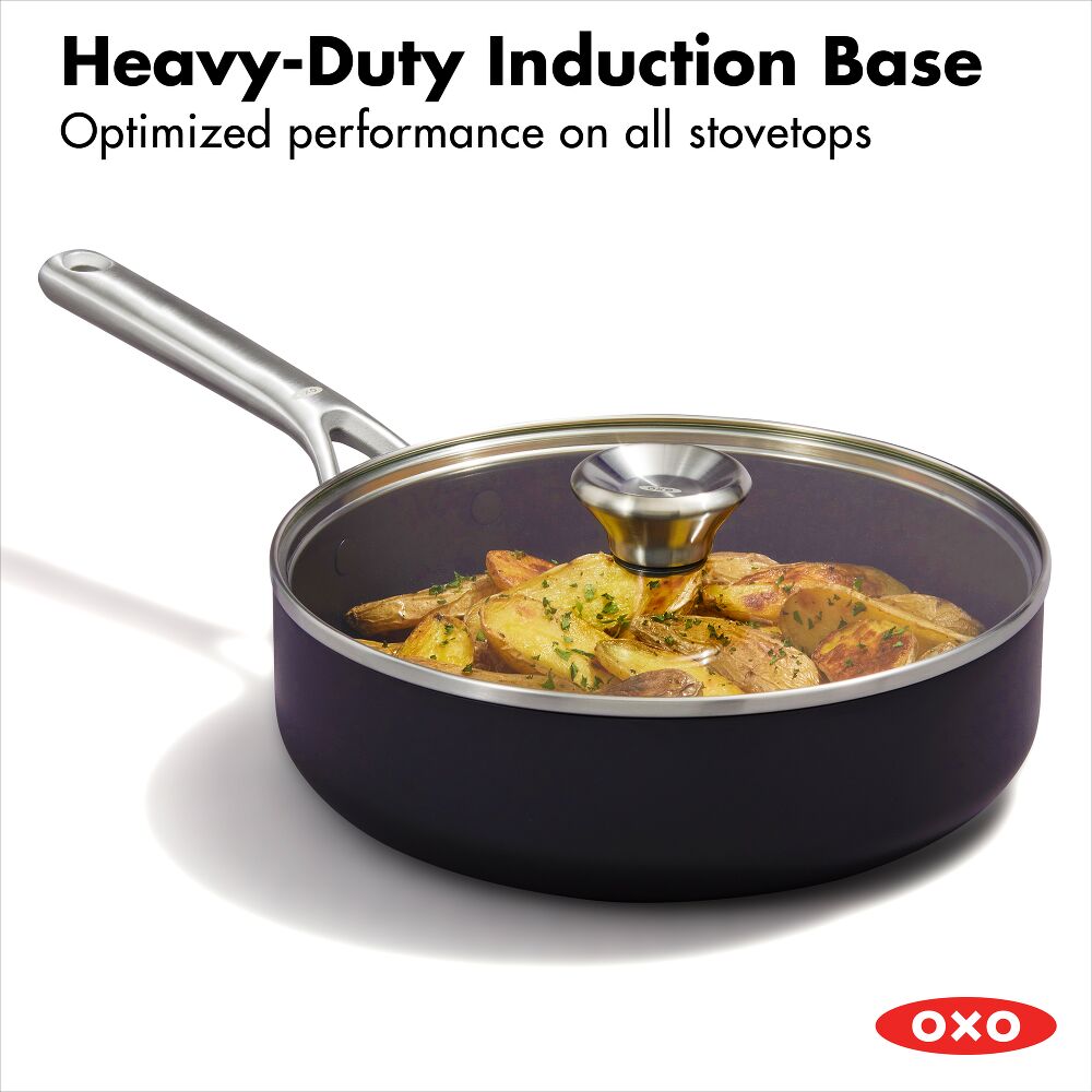 Ceramic Professional Non-Stick 3-Quart Sauté Pan with Lid U6