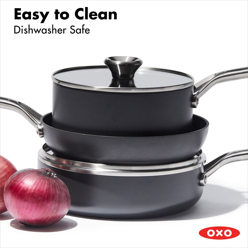 OXO Ceramic Professional Non-Stick 5-Piece Cookware Set N0