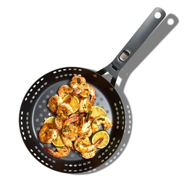 Outdoor 10" Perforated Carbon Steel Pan X8