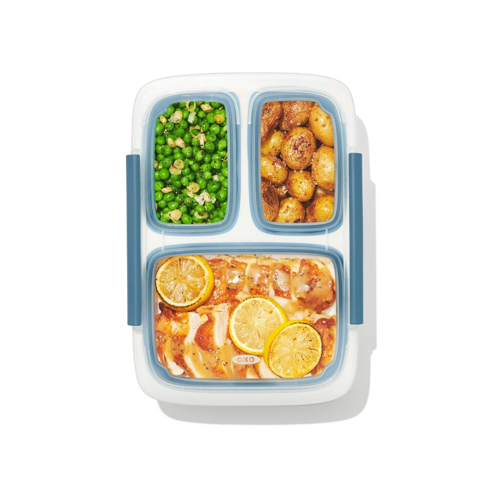 Prep & Go 4.1-Cup Divided Container - Ocean Blue V1