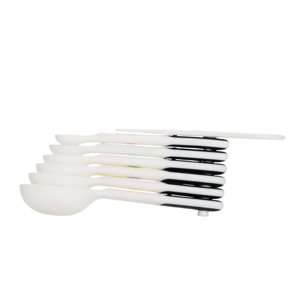 7 Piece Plastic Measuring Spoons - White L7
