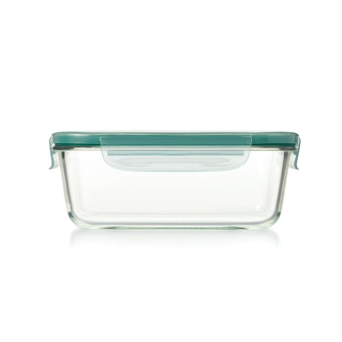 Smart Seal 8 Cup Glass Rectangle Container - Teal B3