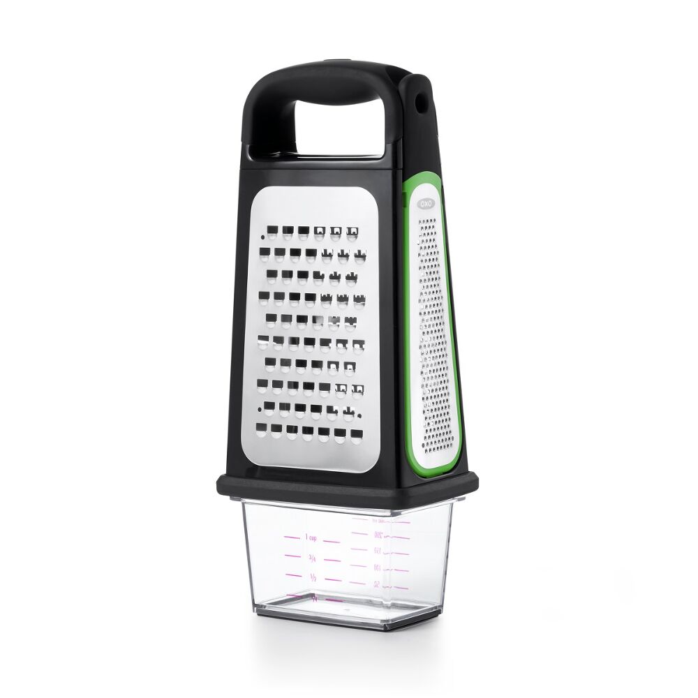 Etched Box Grater With Removable Zester G4