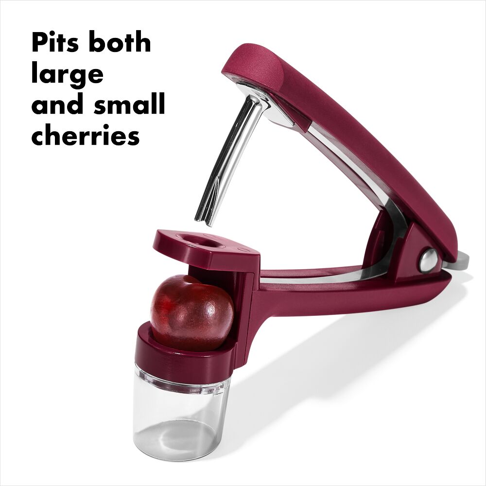 OXO Good Grips Cherry & Olive Pitter - Beet S2