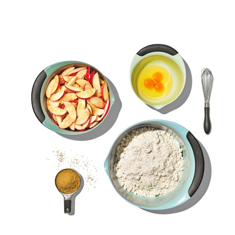 3 Piece Mixing Bowl Set - Cadet Blue, Tower Grey, Jade C7