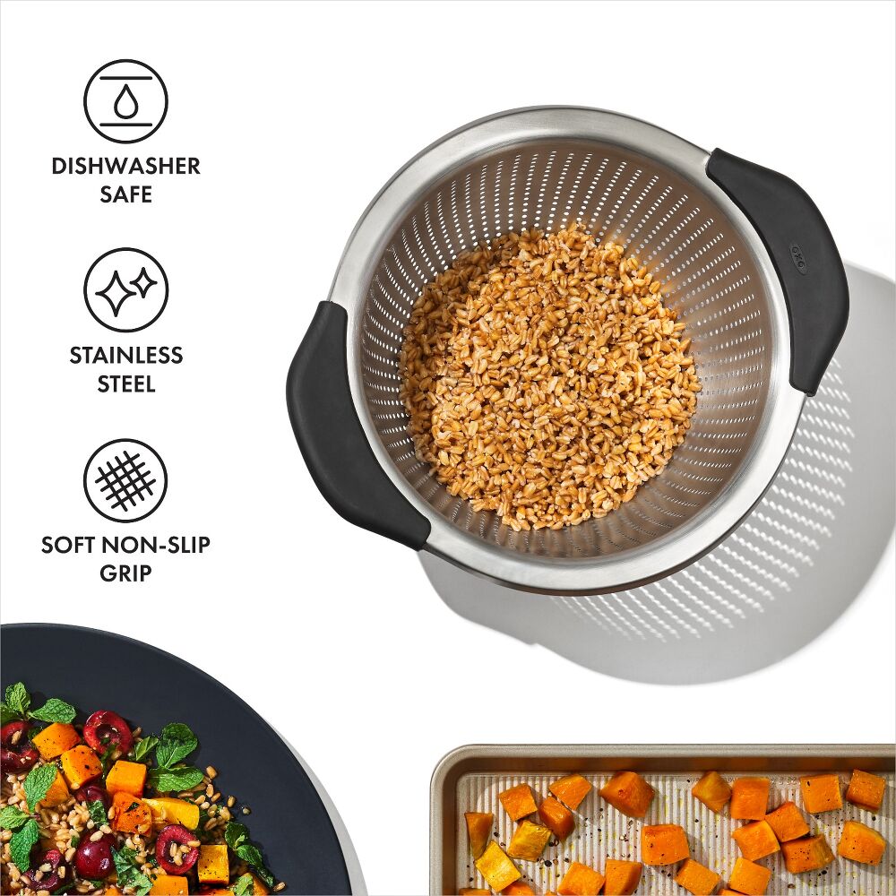 Stainless Steel 3 qt./ 2.8L Colander I0