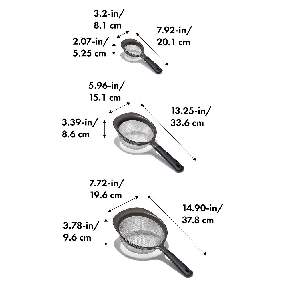 OXO Good Grips 3 Piece Strainer Set C1