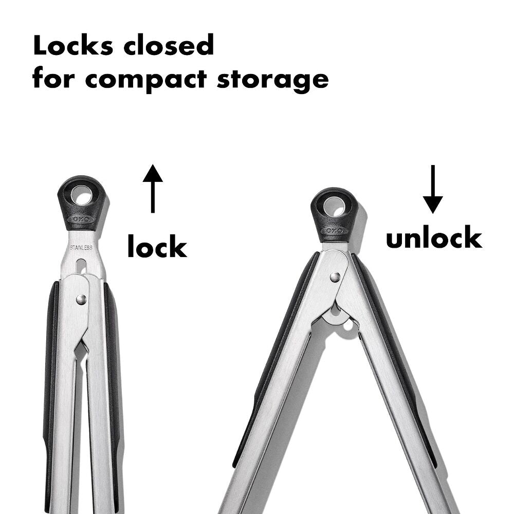2-Piece Tongs with Nylon Heads Set E7