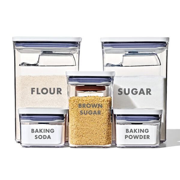 8-Piece Prelabeled Baking POP Container Set B3