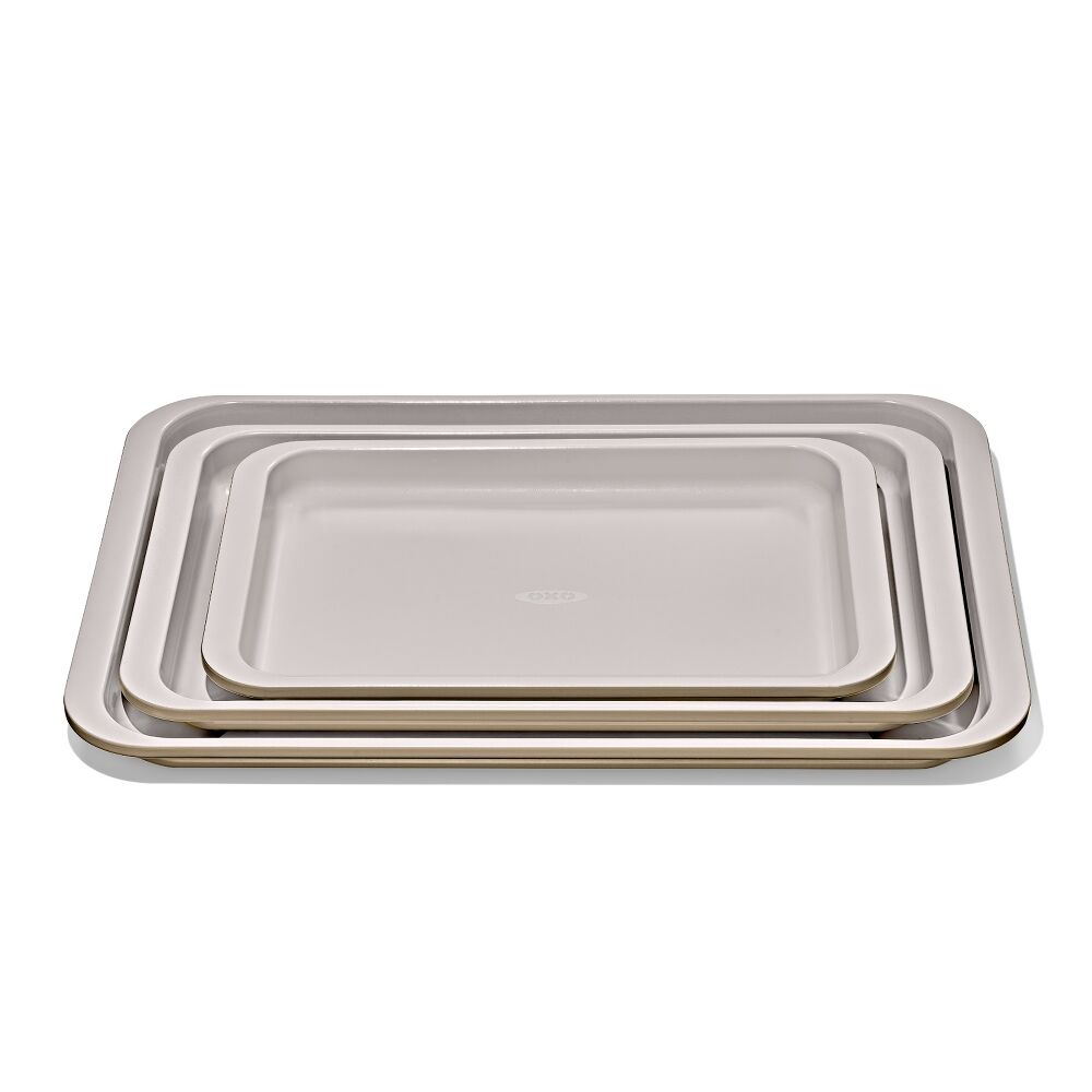 Non-Stick Pro Ceramic Coated Metal Bakeware 3 Pc Set H7