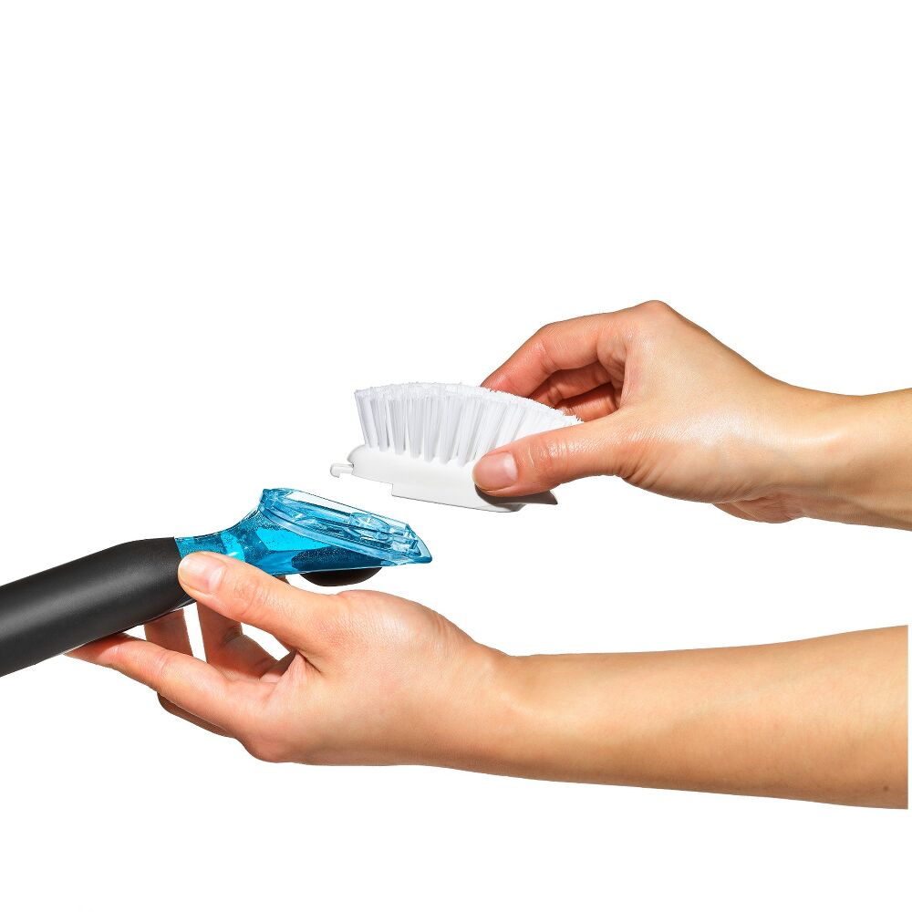 Soap Dispensing Dish Brush Storage Set H3