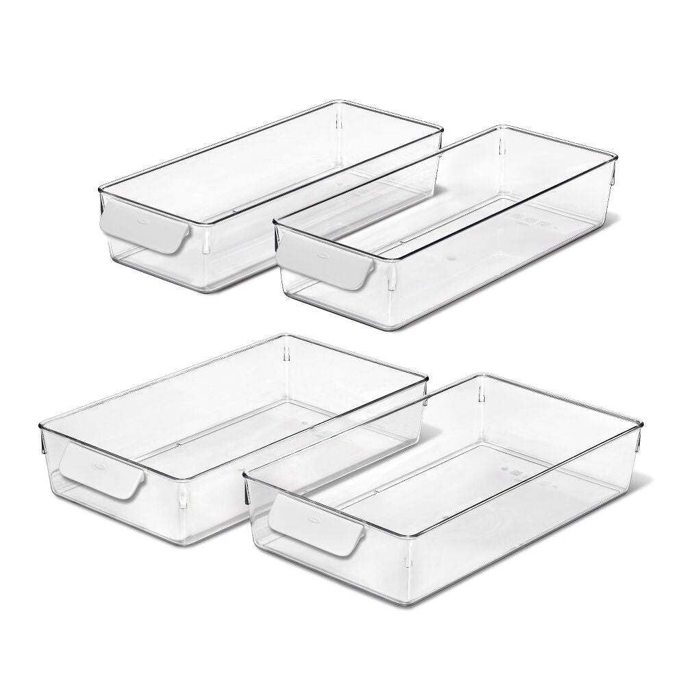4 Piece Refrigerator Storage Bin Starter Set A3