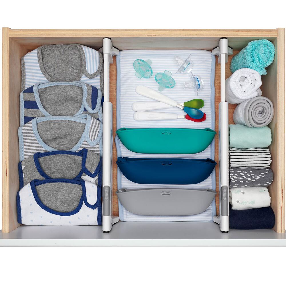 OXO TOT Expandable Dresser Drawer Divider - 4 Pack N6