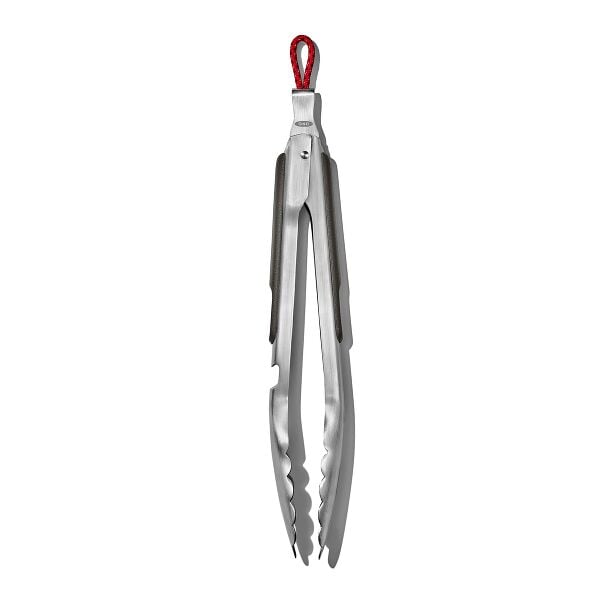 OXO Outdoor 10.5in Camp Stove Tongs with Bottle Opener D6