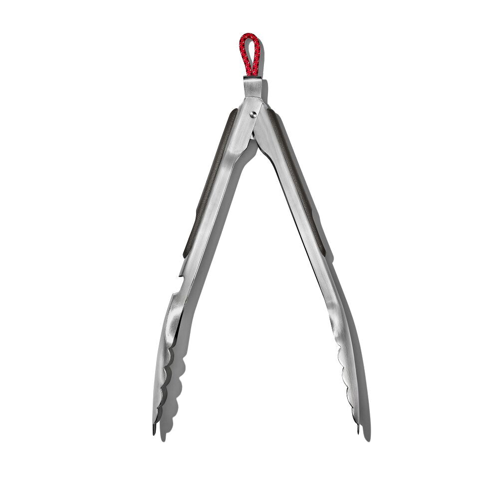OXO Outdoor 10.5in Camp Stove Tongs with Bottle Opener D6