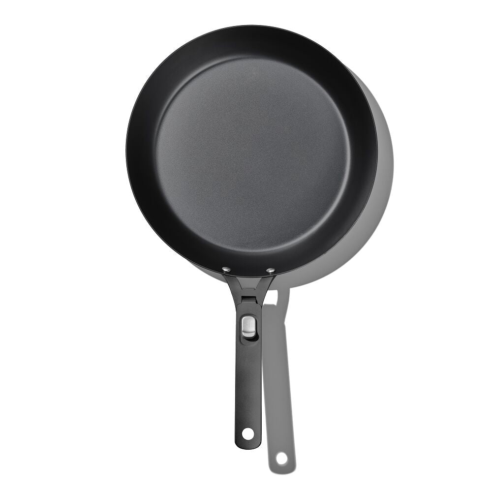 Outdoor 12-inch Carbon Steel Pan with Removable Handle O2