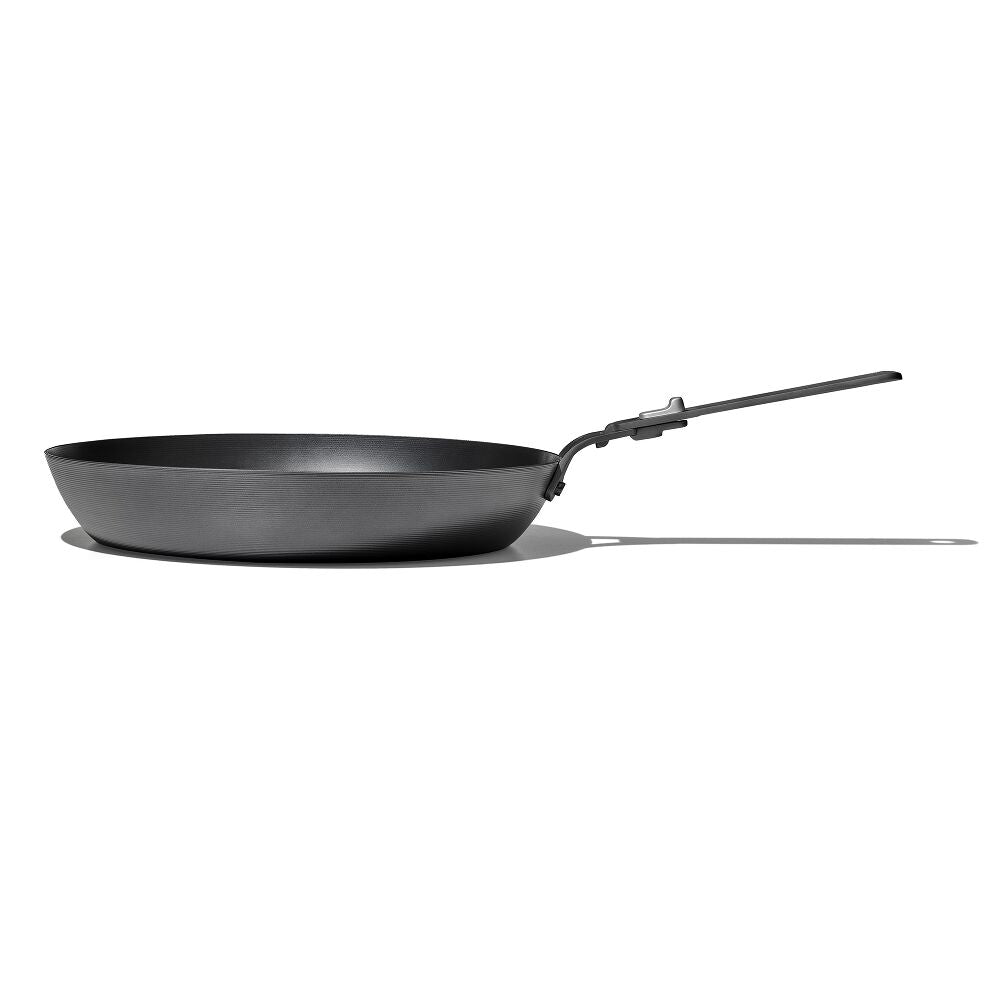 Outdoor 12-inch Carbon Steel Pan with Removable Handle O2