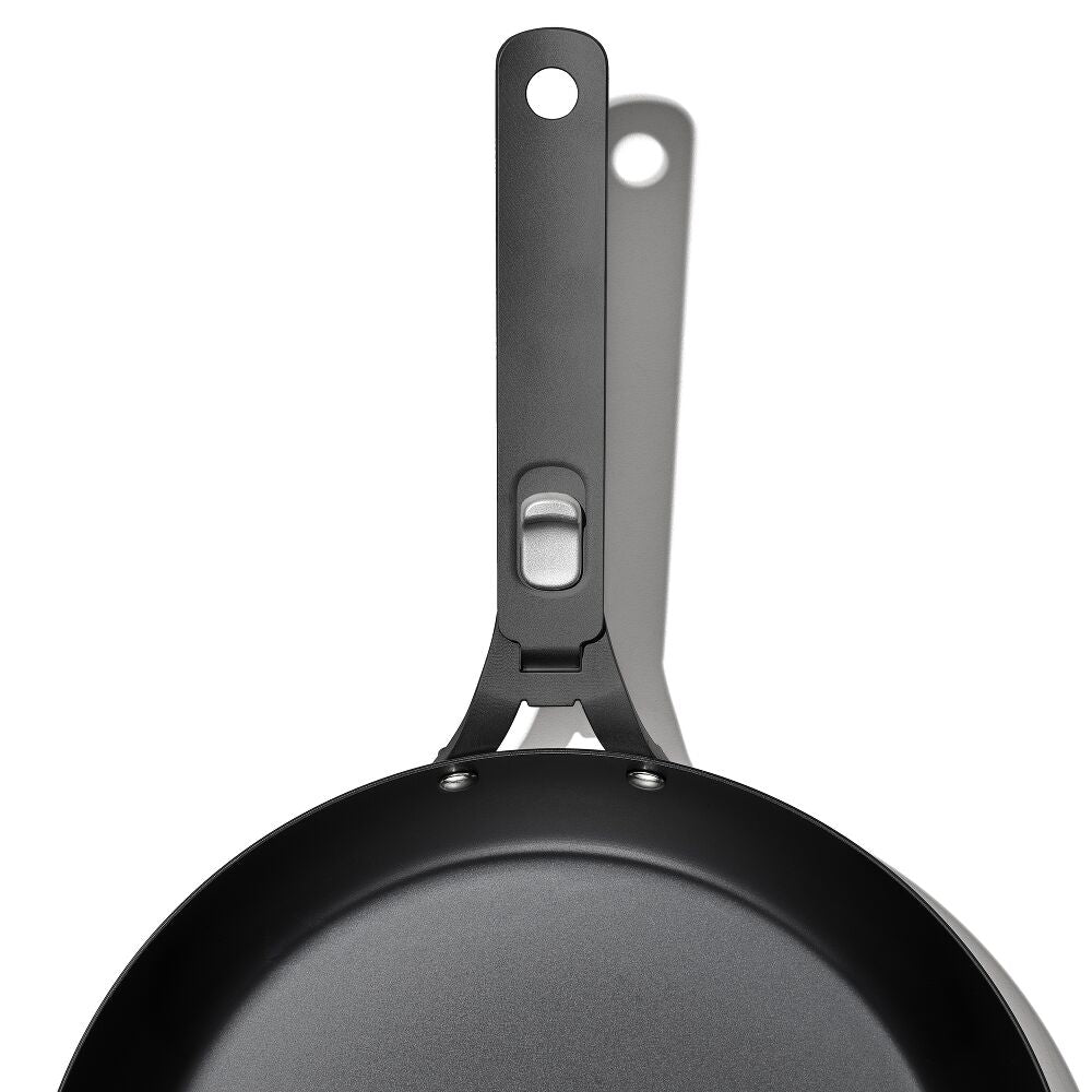 Outdoor 12-inch Carbon Steel Pan with Removable Handle O2