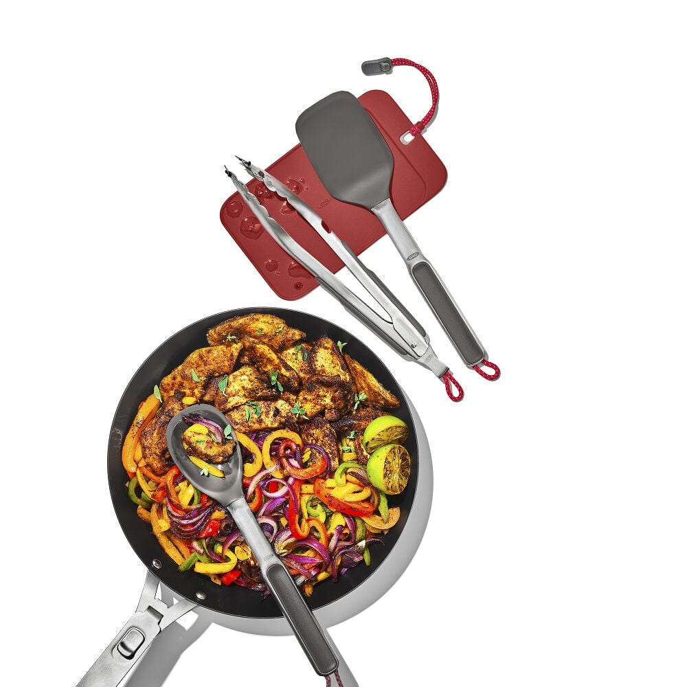 OXO Outdoor 4 -Piece Camp Stove Cooking Set S4