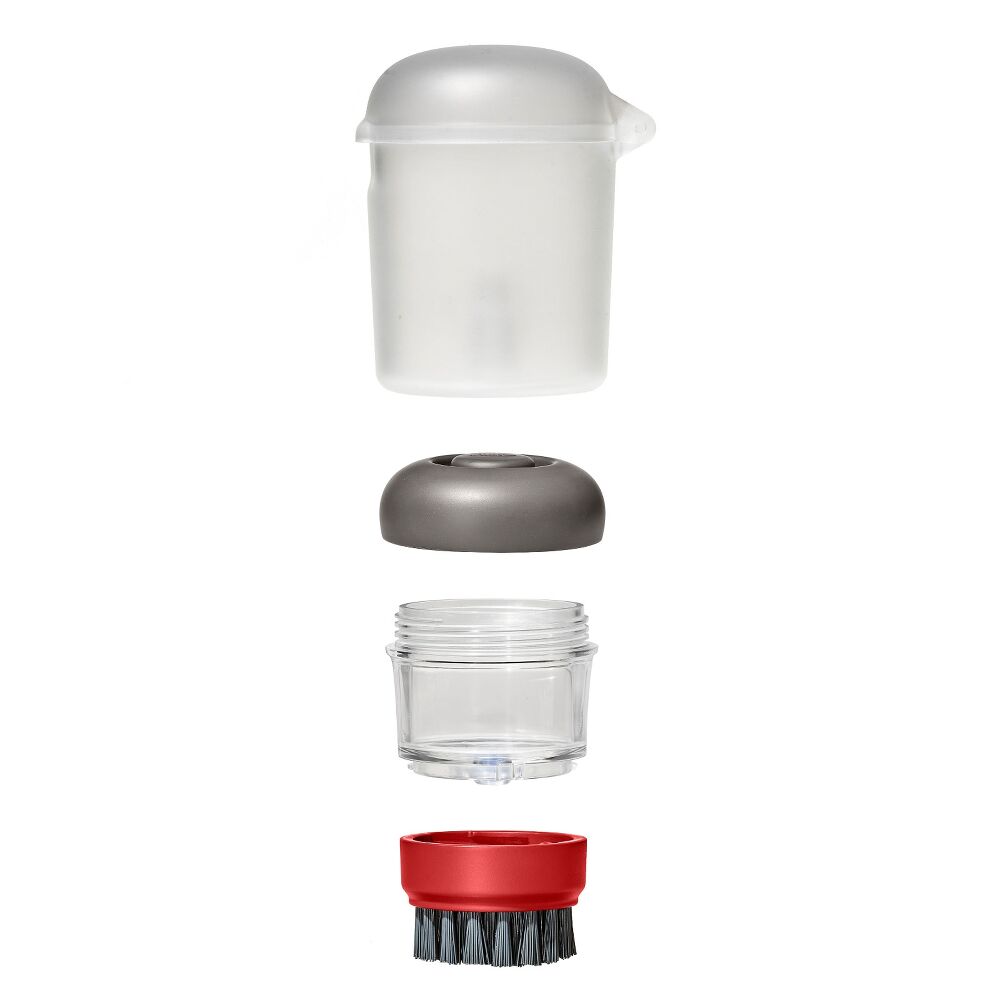 Outdoor Soap Dispensing Dish Brush with Storage Case Y5