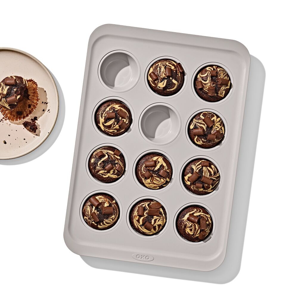 Non-Stick Pro Ceramic Coated Metal Bakeware 12 Cup Muffin Pan C0