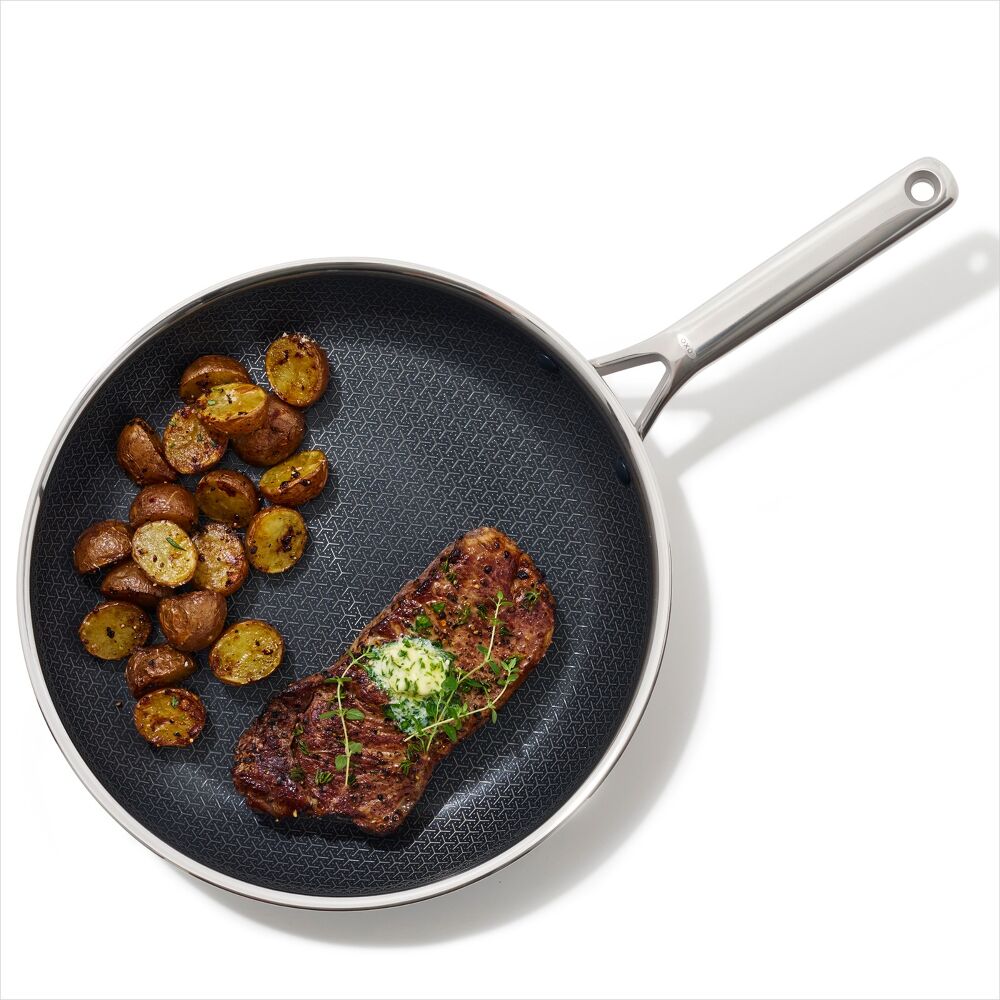 Trident Hybrid Non-Stick Stainless Steel 12 in Fry Pan S2