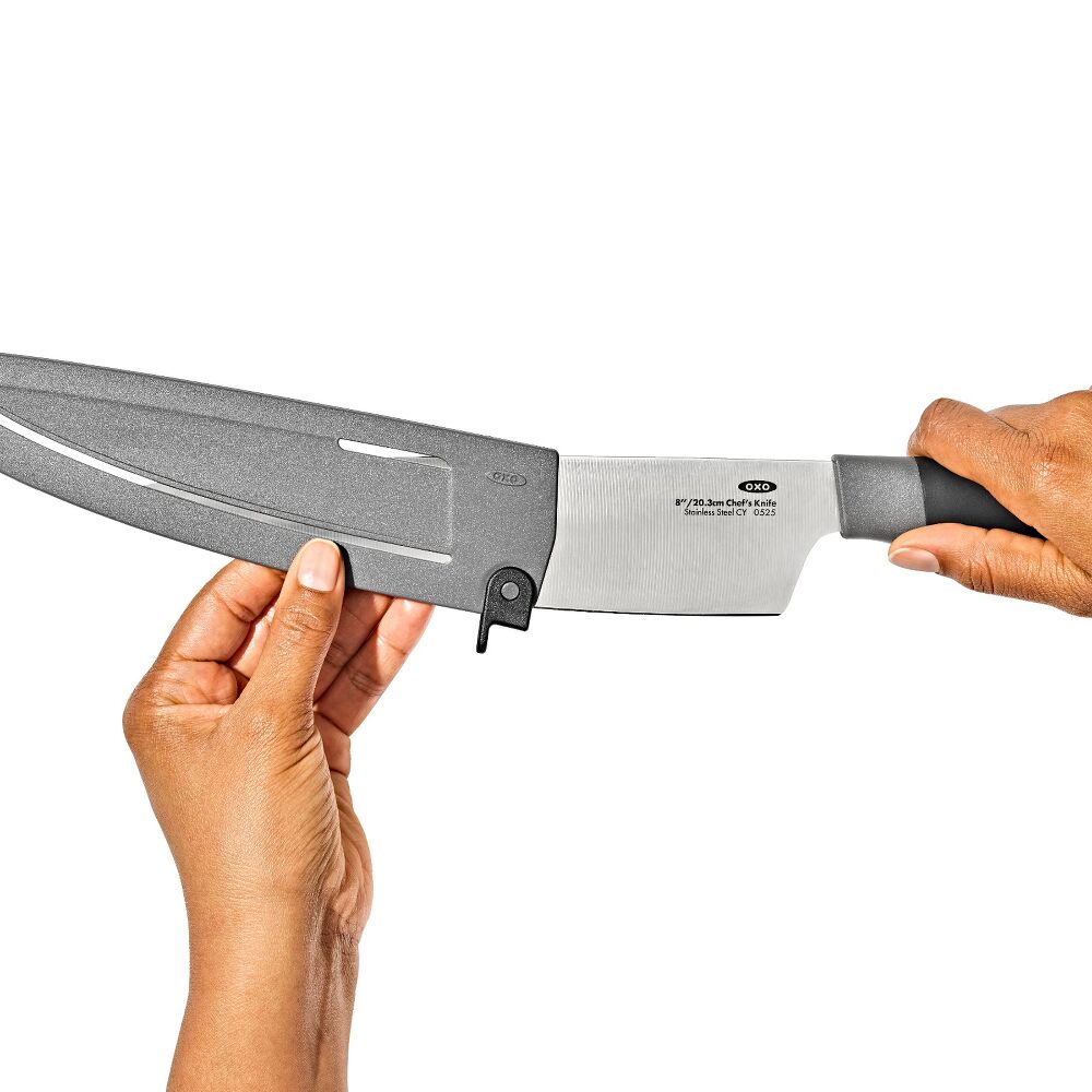 8 in Chefs Knife with Locking Sheath I7