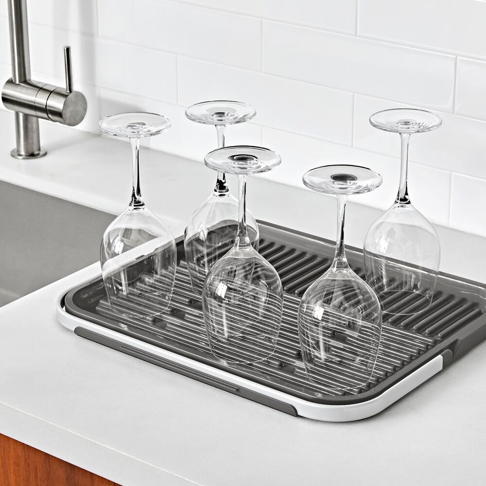 OXO Good Grips Compact Drying Rack with Dish Rest Y1