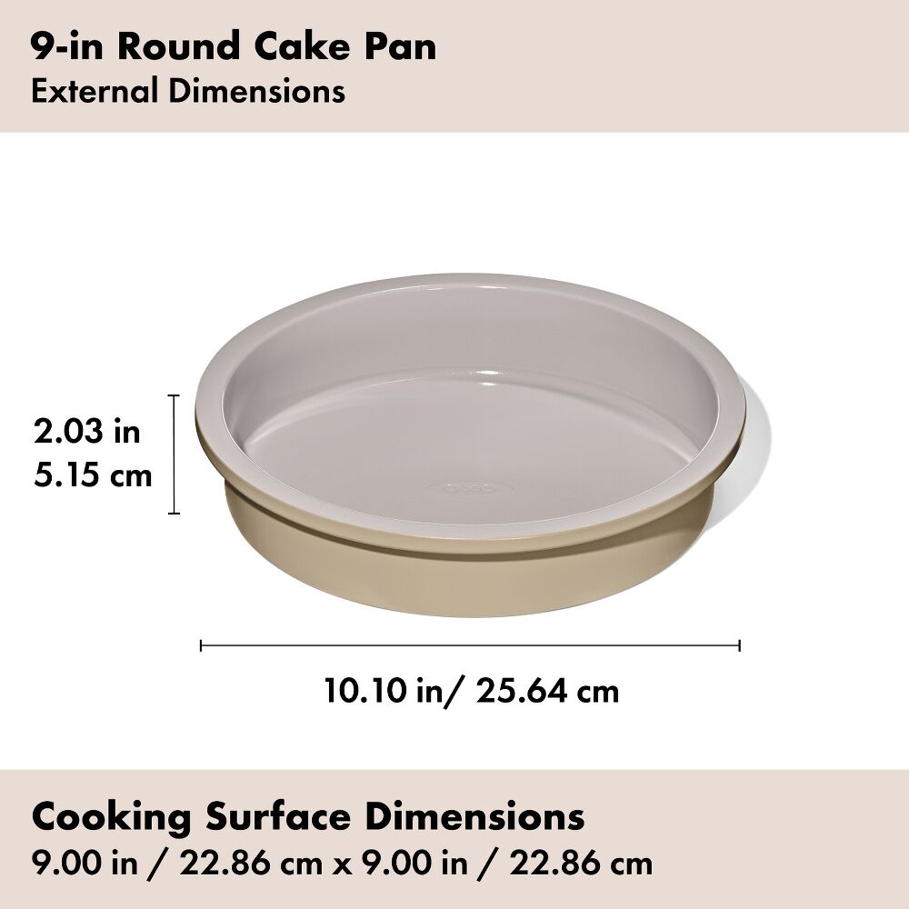 Non-Stick Pro Ceramic Coated Metal Bakeware 9” Round Cake Pan B6