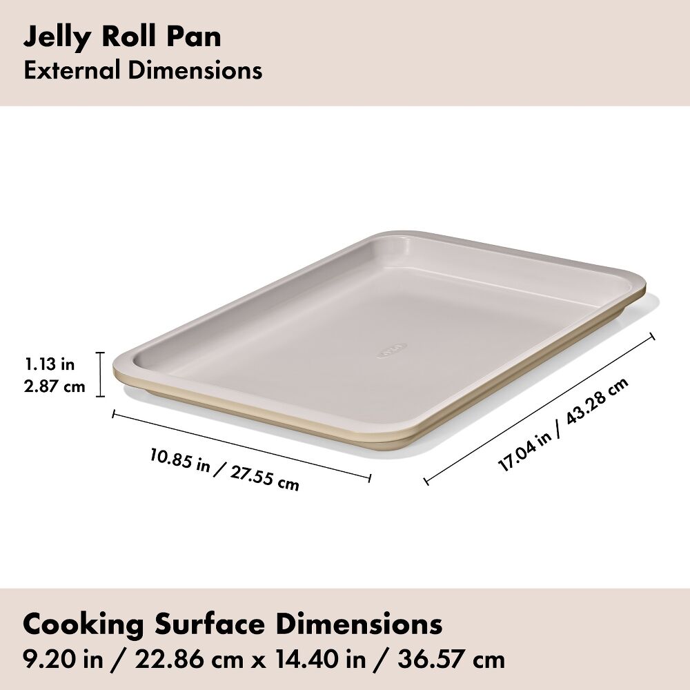 Non-Stick Pro Ceramic Coated Metal Bakeware Jelly Roll Pan V0