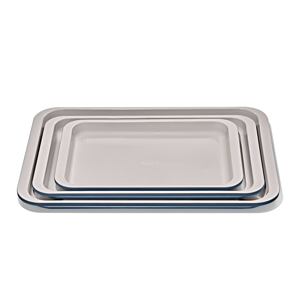 Non-Stick Pro Ceramic Coated Metal Bakeware 3 Pc Set H7
