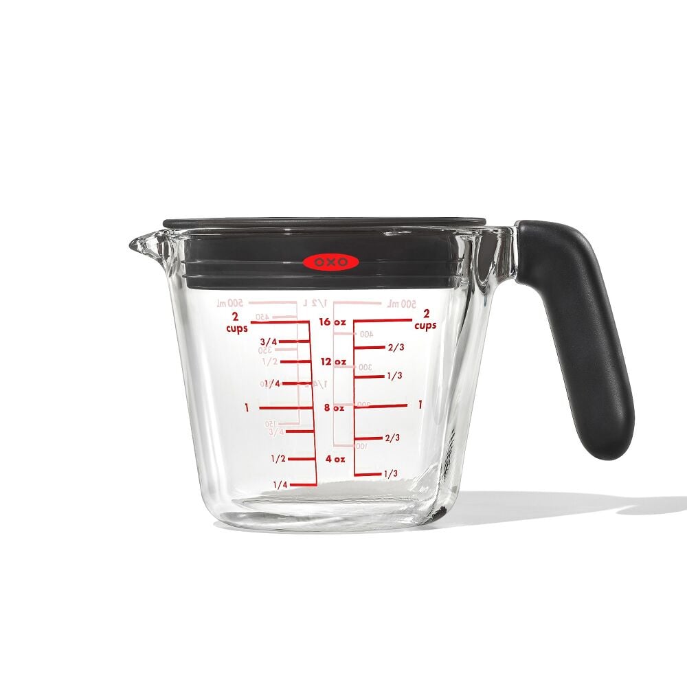 2 Cup Glass Measuring Cup with Lid R4
