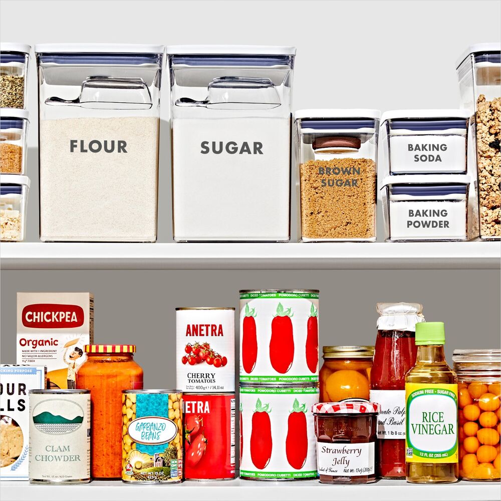2-Piece Prelabeled POP Container Set with Scoop M6