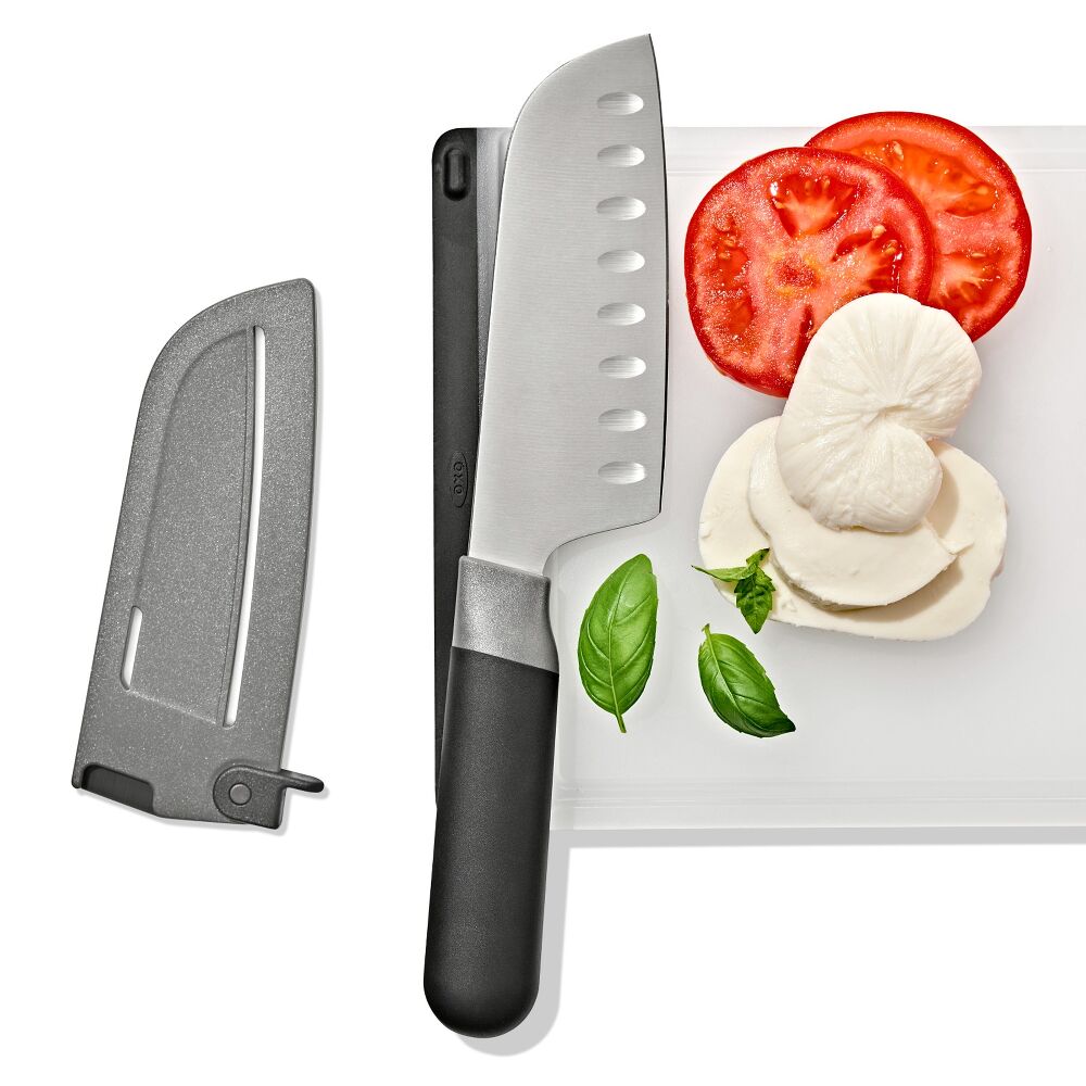 5 in Santoku Knife with Locking Sheath V7
