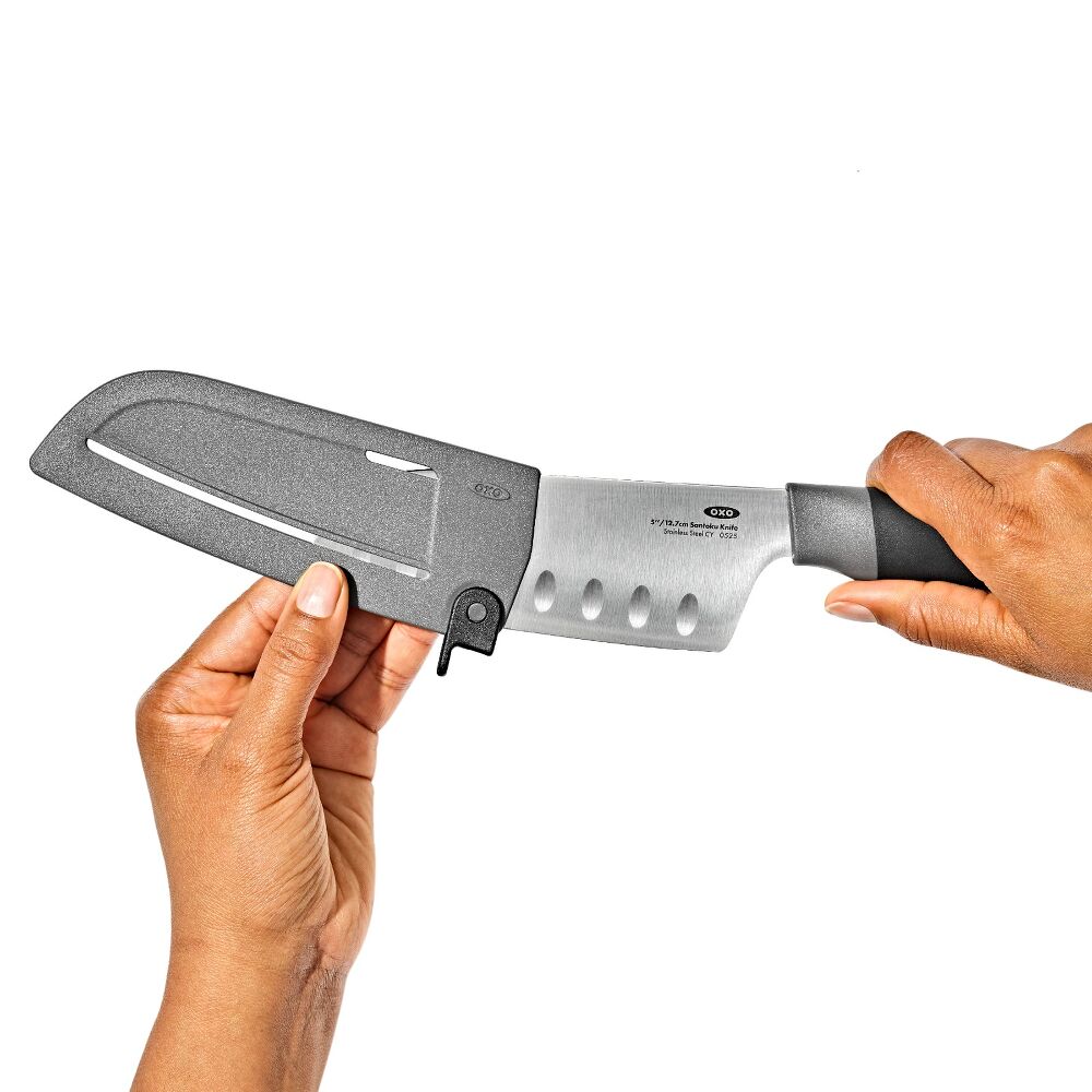 5 in Santoku Knife with Locking Sheath V7