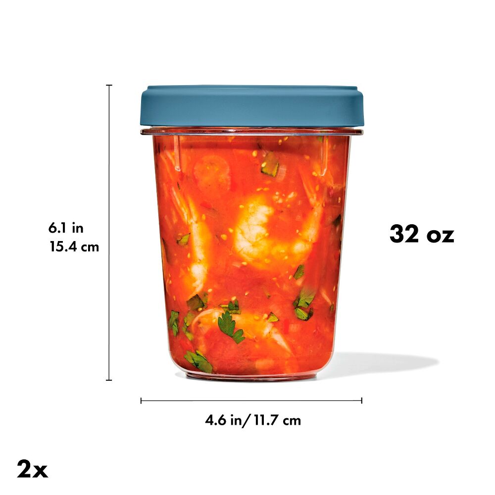 Twist & Stack Container (32 oz) – 2-Pack E6