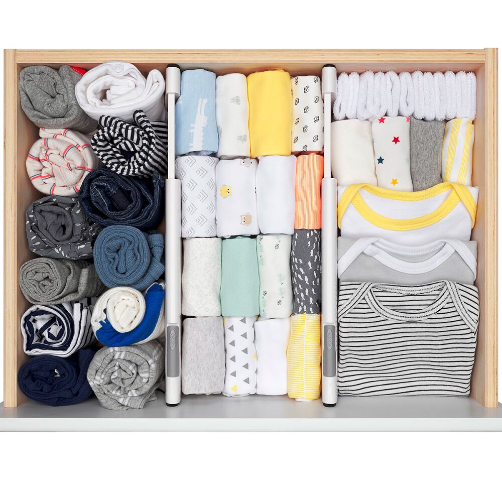 OXO TOT Expandable Dresser Drawer Divider - 4 Pack N6