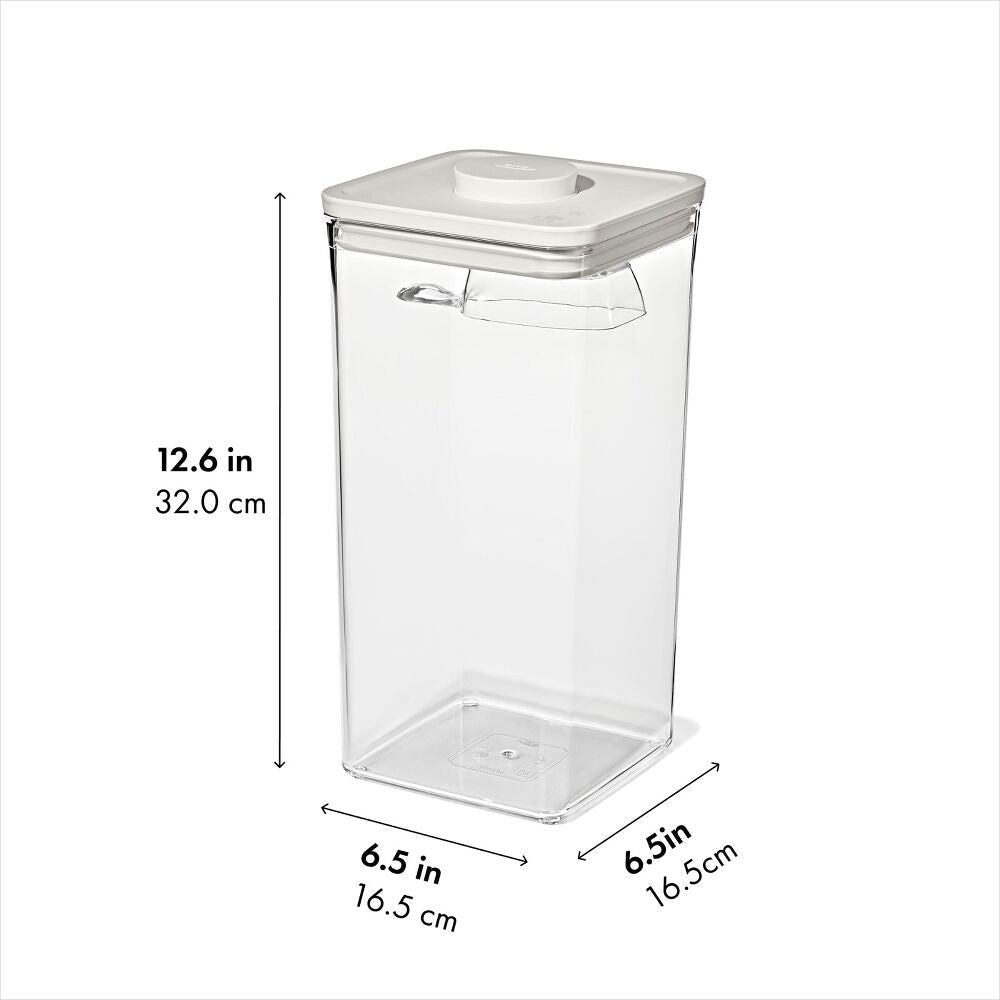 POP Container with Scoop — Big Square Tall — 6 Qt/5.7 L T9