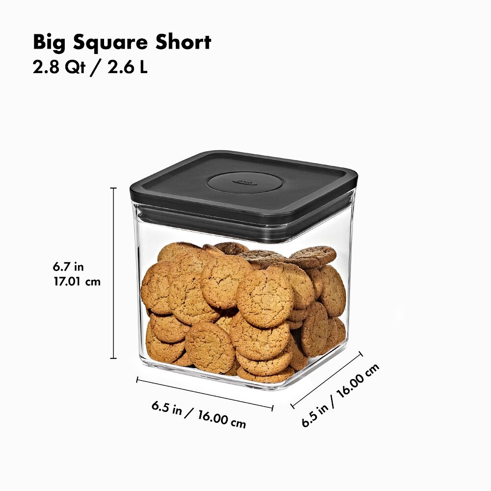 POP Container - Big Square Short (2.8 Qt/2.6 L) O8