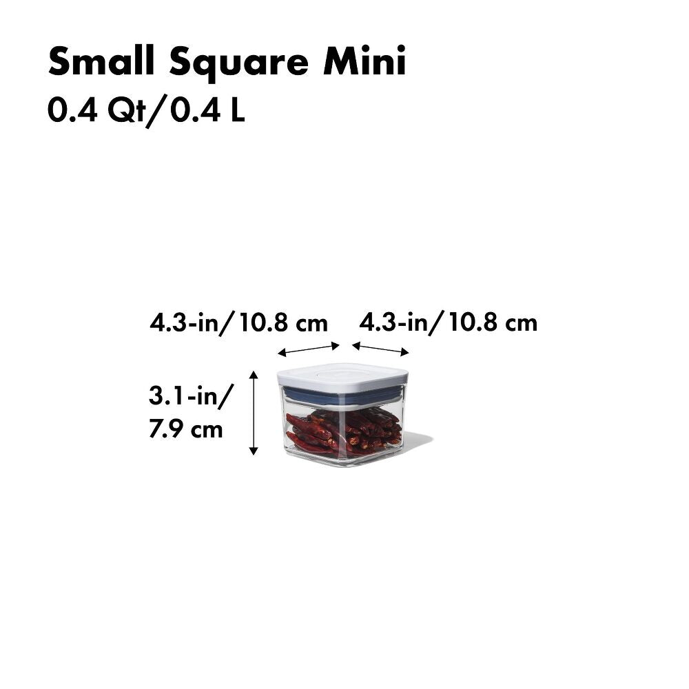 POP Container - Small Square Mini (0.4 Qt.) O1