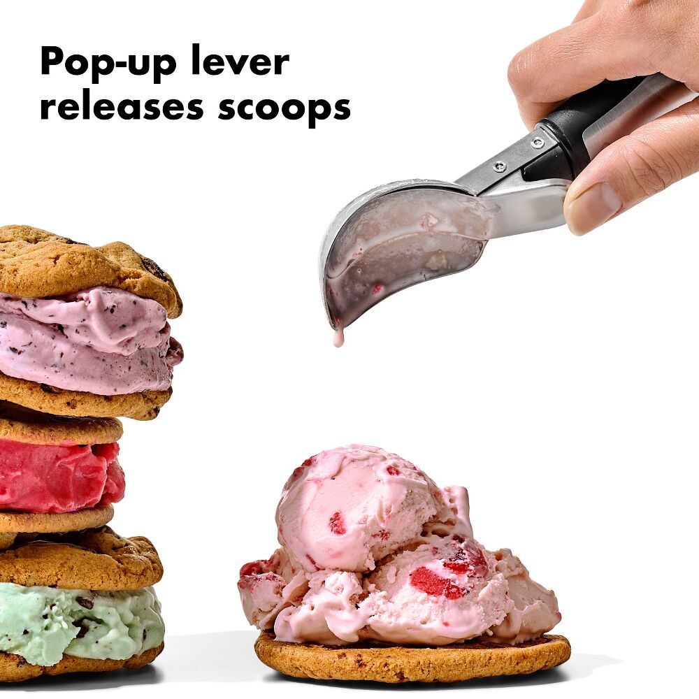 Steel Lever Ice Cream Scoop T7
